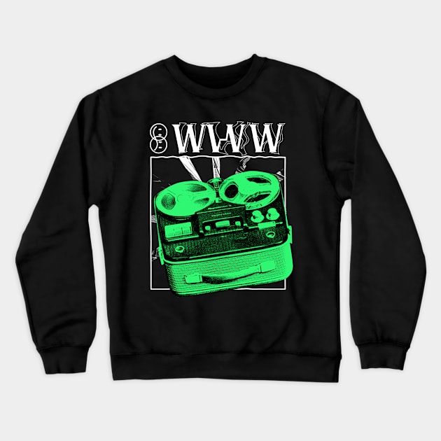 WWW music Crewneck Sweatshirt by Everything Goods